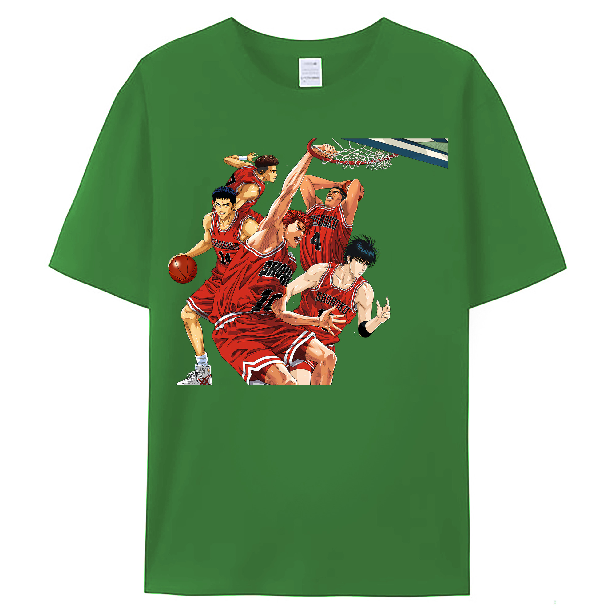 （画像用） SLAM DUNK／スラムダンク レディースカジュアルプリントTシャツ（綿100％）